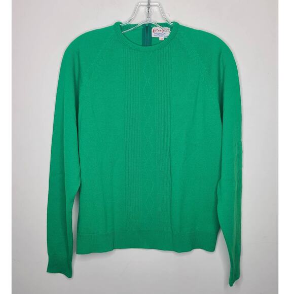 Vtg Ellen Gale green sweater - size 40 - see measurements - Picture 1 of 4